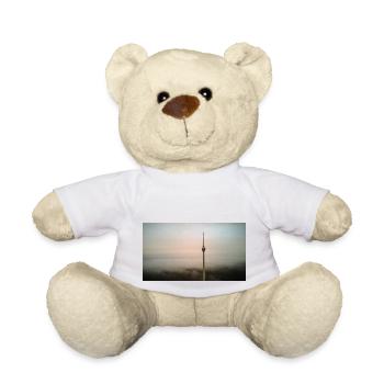 Stuttgarter Fernsehrturm über den Wolken - Teddy - Weiß - Vorne