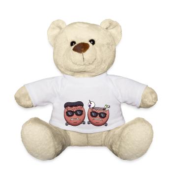 Coole Kokosnuss Frankenstein Monster Gesichter - Teddy - Weiß - Vorne