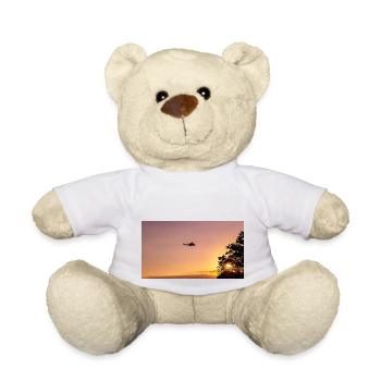 Militärhubschrauber am Himmel - Teddy - Weiß - Vorne