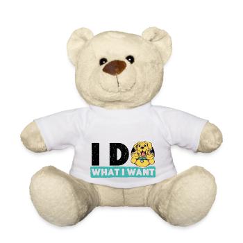 I do what I want - Teddy Bear - white - Front
