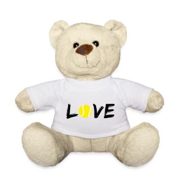 Love Tennis - Teddy Bear - white - Front