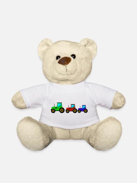 Tracteur Tracteur Tracteur - Nounours - blanc
