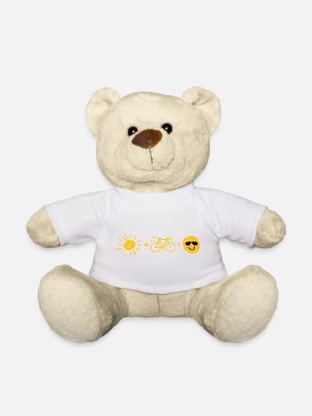 Sonne und Fahrrad - Teddy - Weiß