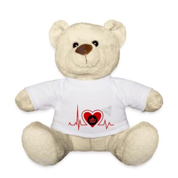 Herzschlag Honk Kong - Honk Kong Liebhaber stadt - Teddy - Weiß - Vorne