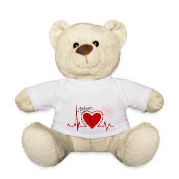 Herzschlag Amsterdam - Amsterdam Liebhaber stadt - Teddy - Weiß - Vorne