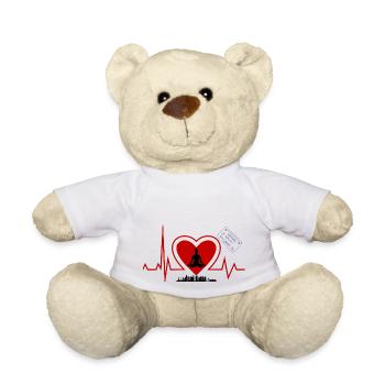 Herzschlag Bangkok - Bangkok Liebhaber stadt - Teddy - Weiß - Vorne