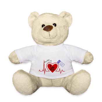 Herzschlag New York - New York liebhaber stadt - Teddy - Weiß - Vorne