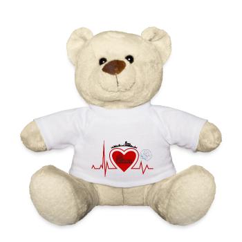 Herzschlag Rom - Rom Liebhaber stadt - Teddy - Weiß - Vorne