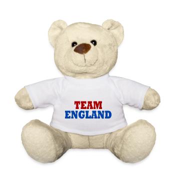 England - Teddy Bear - white - Front