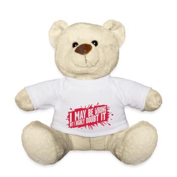 Je peux me tromper - Nounours - blanc - Devant