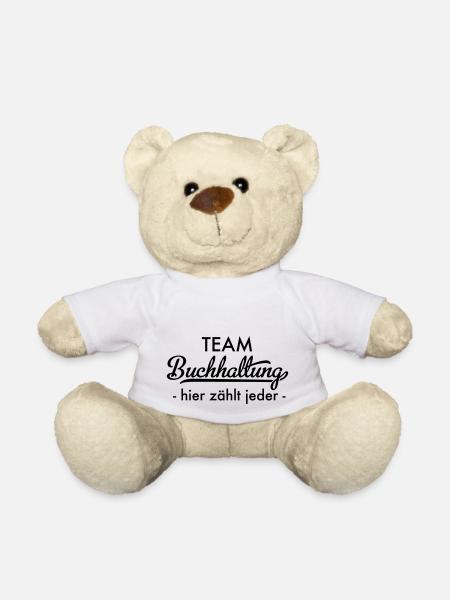Team Buchhaltung - Teddy - Weiß