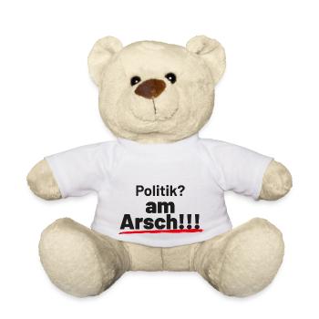 Politik am Arsch - Teddy - Weiß - Vorne