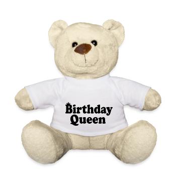 Birthday queen - Nounours - blanc - Devant