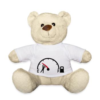 Gasoline too expensive - humor - Teddy Bear - white - Front