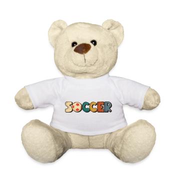 Football Footballeur Attaquant Garçons Coupe du Monde Hommes - Nounours - blanc - Devant