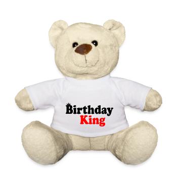 Birthday king - Nounours - blanc - Devant