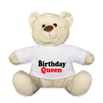 Birthday queen - Nounours - blanc - Devant