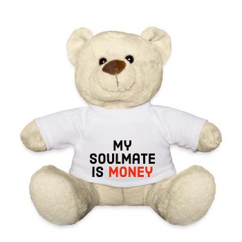 Mon âme soeur est l’argent - Nounours - blanc - Devant