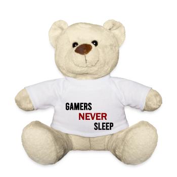 Gamers never sleep - Nounours - blanc - Devant