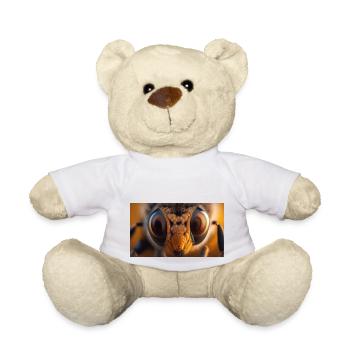 Bee eyes generative, AI - Teddy Bear - white - Front