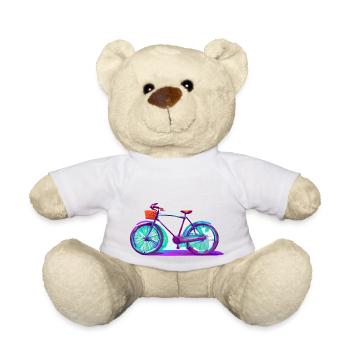 Cyclistes cyclistes Cyclistes - Nounours - blanc - Devant
