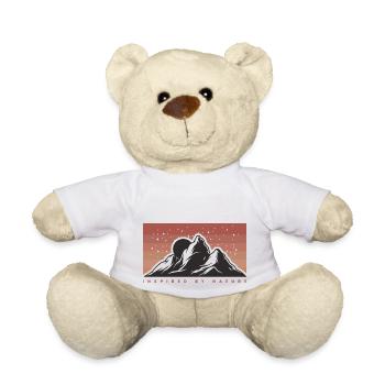 Mountains, Climbers, Nature, Adventure - Teddy Bear - white - Front