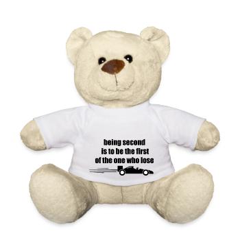 racing quote / Rennfahrern Zitat Design - Teddy - Weiß - Vorne