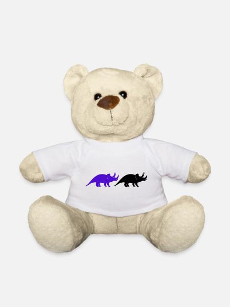 Triceratops - Teddy - Weiß