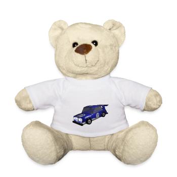 Rennauto - Teddy - Weiß - Vorne