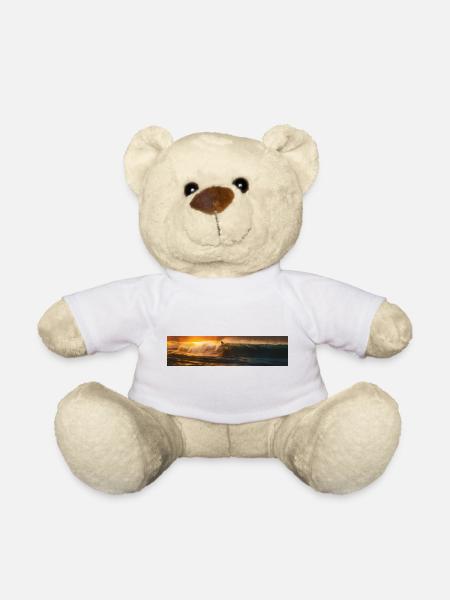 Wave surfers - Teddy Bear - white