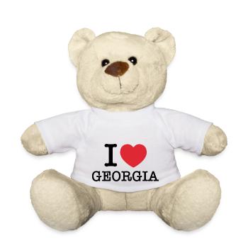 Ich liebe Georgien | Georgien | I Herz Georgien - Teddy - Weiß - Vorne