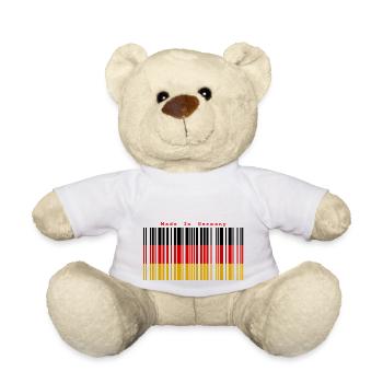 Deutsches Herz - Teddy - Weiß - Vorne