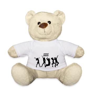 Dancing Dance Music - Teddy Bear - white - Front