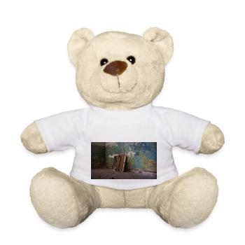 Urbex Photography | Window frames in factory ruins - Teddy Bear - white - Front