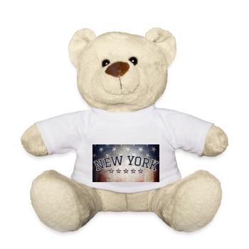 New York Flag Patriots Edition - Teddy Bear - white - Front
