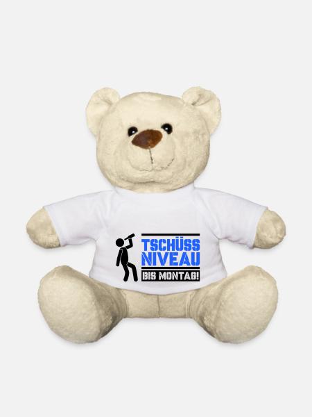 tschüss niveau - Teddy - Weiß