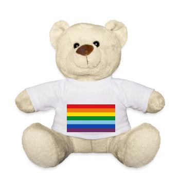regenbogen - Teddy - Weiß - Vorne