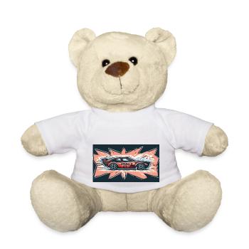 Comic Racecar - Teddy - Weiß - Vorne