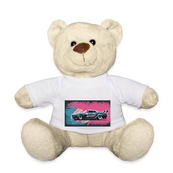 Blue-Purple Racecar - Teddy - Weiß - Vorne