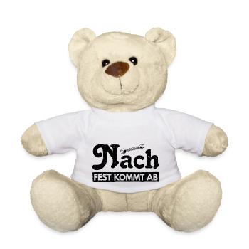 Nach Fest kommt ab! Lustiges Autoliebhaber Design - Teddy - Weiß - Vorne
