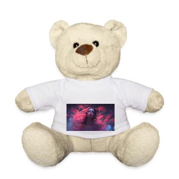 woman with mystic dolphins and fishes in the sea - Teddy Bear - white - Front