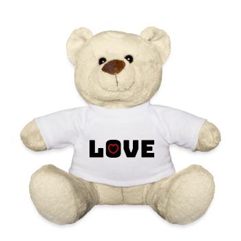 Love Heart red - Teddy - Weiß - Vorne