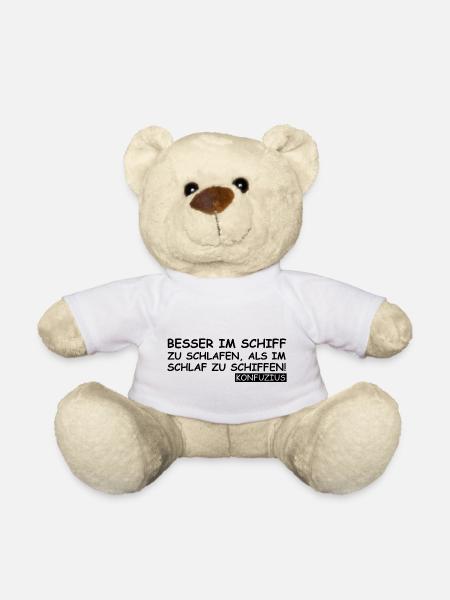 Konfuzius Weisheit | lustige Sprüche, Sarkasmus - Teddy - Weiß