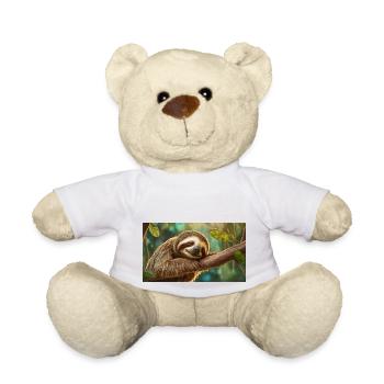 Cute animals chilling – sloth - Teddy Bear - white - Front