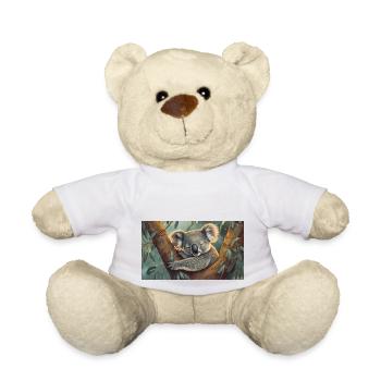 Cute animals chilling – koala bear - Teddy Bear - white - Front