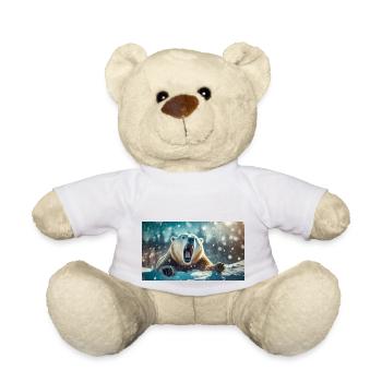 Cute animals chilling – polar bear - Teddy Bear - white - Front