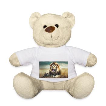 Cute animals chilling – lion - Teddy Bear - white - Front