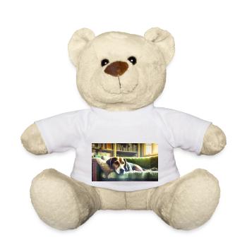 Cute animals chilling – dog - Teddy Bear - white - Front