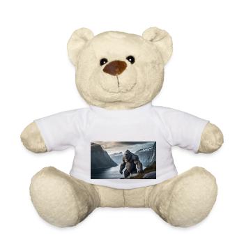 großer Troll in den Bergen Norwegens Monster dunkel - Teddy - Weiß - Vorne