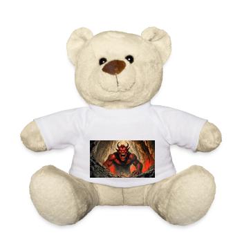devil evil laugh smile monster dark horror scary - Teddy Bear - white - Front